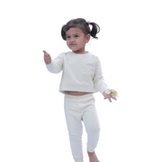 Terry Crop Sweatshirt - Coconut